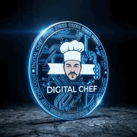 Moneda ChefCoin girando
